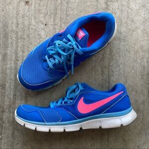 Nike | Flex Experience Blue & Pink RN 3 Shoes 8.5